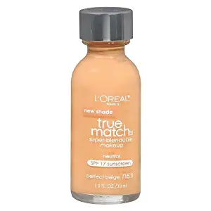 L'Oreal Paris True Match Super-Blendable Makeup, Neutral Perfect Beige [N5.5] 1 oz (Pack of 2)