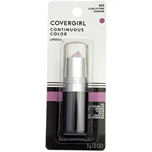 COVERGIRL Continuous Color Lipstick, Iceblue Pink 505, 0.13 Ounce (Pack of 2)