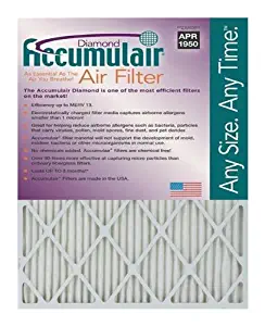 Accumulair FD14X24 Diamond 14x24x1 (13.5x23.5) MERV 13 Air Furnace Filters (2 Pack)