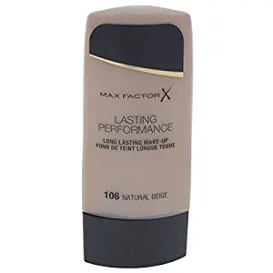 Max Factor Long Lasting Performance Foundation, No.106 Natural Beige, 1.1 Ounce