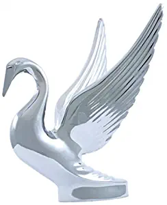 United Pacific 72001 Chrome Swan Hood Ornament