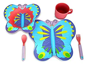 Culina Kids Bamboo 5-Piece Dinnerware Set - Butterfly