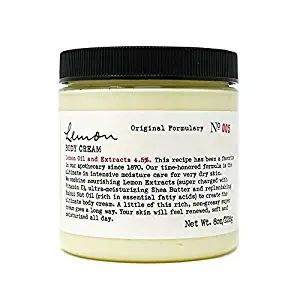 C.O. Bigelow No. 005 Lemon Body Cream with Lemon Oil and Extracts, Moisturizes Dry Skin, 8 Ounces