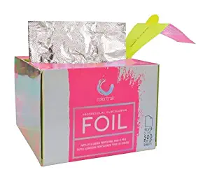 Colortrak Professional Pop-up Coloring/Highlighting Foil Sheets, Pre-cut Ready to Use Sheets, Non-slip Texture Improves Application, Silver, 5 x 11 inch, 500 Per Pack