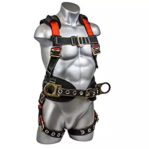 Guardian Fall Protection 11171 XL-XXL Seraph Construction Harness with Side D-Rings