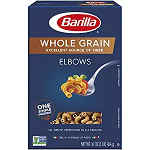 Barilla Whole Grain Pasta, Elbows, 16 oz