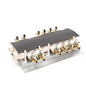 Apollo PEX 6907912CP 12 Port PEX Manifold (3/4-inch Inlets, 1/2-inch Outlets) with Shutoff Valves