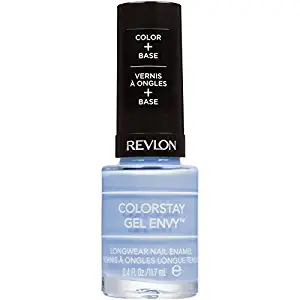 Revlon ColorStay Gel Envy Longwear Nail Polish, with Built-in Base Coat & Glossy Shine Finish, in Blue/Green, 425 Lovestruck, 0.4 oz