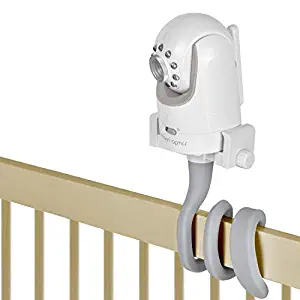 Baby Monitor Mount Camera Shelf Compatible with Infant Optics DXR 8 and Most Other Baby Monitors,Universal Baby Camera Holder,Attaches to Crib Cot Shelves or Furniture (Gray)