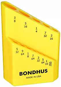 Bondhus 18037 Bondhex Color Coded Case Holds 13 Tools, 0.05"-3/8"