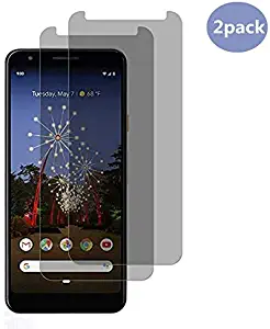 Premium Privacy Protection Tempered Glass For Google Pixel 3A 3Lite,[2PACK] Anti-spy Privacy Screen Protector Tempered Glass for Google Pixel 3A Pixel 3A Pixel 3lite