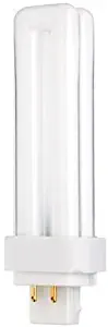 Sylvania 20672 18W Compact Fluorescent 4 Pin Double Tube 3500K, 4-PACK