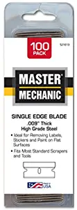 idl tool international mm0970-06 Master Mechanic, 100 Pack .009" Single Edge Razor Blade