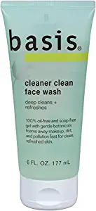 Basis Cleaner Clean Face Wash, 6 Ounce Tube (Pack of 4)