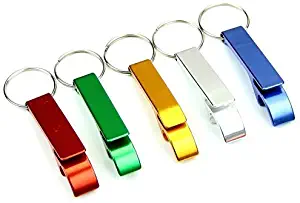 La Tartelette Pocket Key Chain Beer Bottle Opener Claw Bar Small Beverage Keychain Ring - Pack of 5