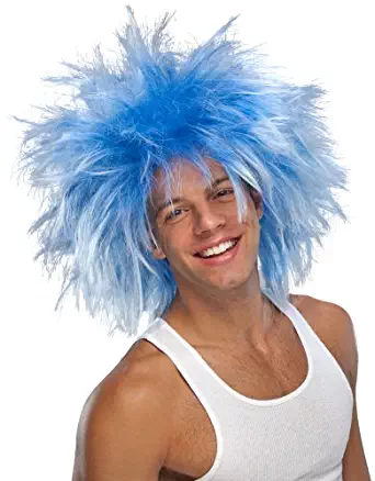 Blue Funky Punk Wig