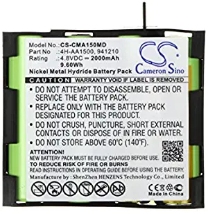 Cameron Sino 2000mAh Ni-MH Compex 4H-AA1500 High-Capacity Replacement Batteries for Compex Mi, Mi-Sport, MI-Fitness, Runner, Enegry Mi-Ready, Vitality