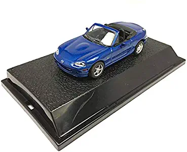 Modelcars 1:43 Model Sports Car Diecast Gift Toy Collection Vehicle Kids Mazda MX-5 Convertible Blue