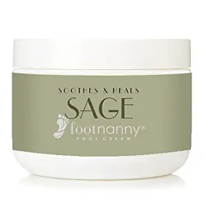 Footnanny - Sage/Lemon Foot Cream - Soothes Cracked Heels and Dead Skin with an Old Fashion, Invigorating Formula