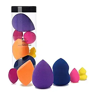 Miss Gorgeous Makeup Sponge Set Blender Beauty Foundation Blending Sponge - Multi-colored 6 Pieces