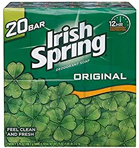 IRISH SPRING Deodorant Soap Original Scent, 20 Count
