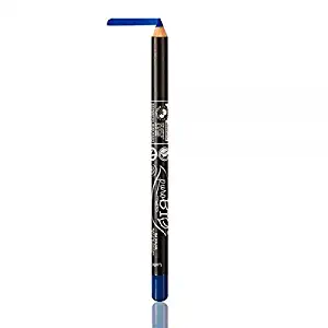 PuroBIO Certified Organic - Highly-Pigmented Eyeliner Pencil - Electric Blue 04 with Almond, Sesame Oils, Vitamins, Plant Derived Pigments and Waxes. VEGAN.ORGANIC.MADE IN ITALY.