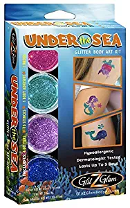 Under the Sea Glitter Tattoo Kit - Temporary Tattoos & Body Art