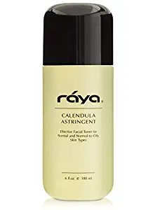 RAYA Calendula Astringent with AHA 6 oz (G-206) | Glycolic Facial Toner for Combo and Partially Oily Skin Prone to Break-Outs | Helps Normalize pH and Fight Bacteria | Made With Alpha Hydroxy Acids