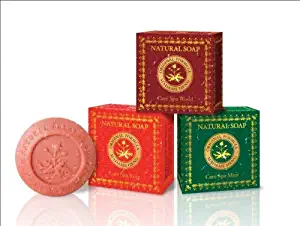 3 Boxes Assorted Madame Heng Natural Beauty Care Spa Soap : Mint, Rose & Wood Product of Thailand