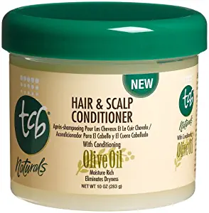 TCB Naturals Hair & Scalp Conditioner, Olive Oil, 10-Ounce Jars (Pack of 6)