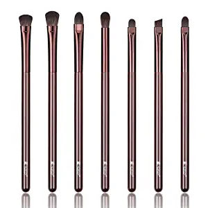 7Pcs Cheap Premium Basic Eye Makeup Brush Sets, Recommended by Makeup Artist. Eye Shadow, Concealer, Eyebrow, Contouring, Foundation Blending Brush (Sweet).