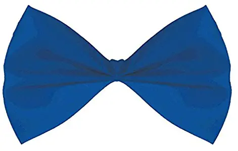 Amscan Costume Party Bow Tie (1 Piece), Blue, 5.7 x 6.3"