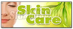 Skin Care Banner Sign Esthetician spa Massage Specialist Salon Dermatologist