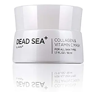 Dead Sea+ by AVANI Collagen & Vitamin C Mask | Enriched with Dead Sea Minerals, Argan Oil, and Vitamins A, C, E | Reduces Wrinkles Giving Skin a Toned & Refreshed Appearance - 1.7 fl. oz.
