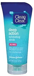 Clean & Clear Deep Action Exfoliating Scrub, Oil, Free, 5 oz (Quantity of 6)