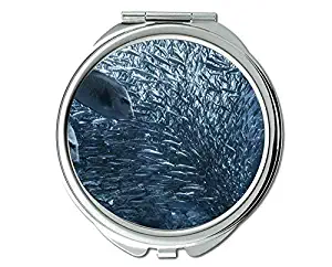 Mirror,makeup mirror,tropical fish theme of Pocket Mirror,portable mirror 1 X 2X Magnifying