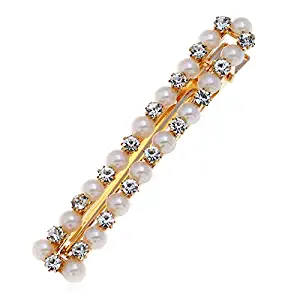 MOPOLIS Elegant Women Pearl Hair Clip Snap Barrette Stick Hairpin Hair Accessories Gift | Styles - Type-17