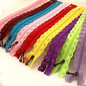 YEQIN Random Color 20pcs/lot 30cm 12 inch DIY Nylon Zippers lace Nylon Finish Zipper for Sewing Wedding Dress