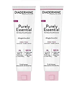 2xPack Diadermine Purely Essential Cleansing Mousse 150 ml each Facial Care Gift