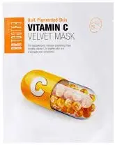 BRTC Vitamin C Velvet Facial Mask 1's Help Reduce hyperpigmentation and Smooth Out Your Skin Texture