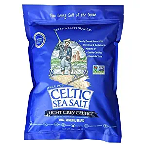 Light Grey Celtic Sea Salt 5 Pound Resealable Bag – Additive-Free, Delicious Sea Salt, Perfect for Cooking, Baking and More - Gluten-Free, Non-GMO Verified, Kosher and Paleo-Friendly
