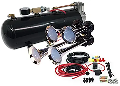MPC B1 (0419) 4 Trumpet Train Air Horn Kit, Fits Almost Any Vehicle, Truck, Car, Jeep or SUV