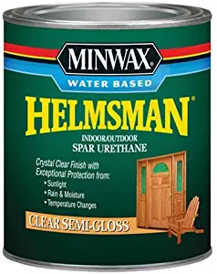 Minwax 630510444 Water Based Helmsman Spar Urethane, quart, Semi-Gloss