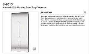 Bobrick B-2013 Automatic Wall-Mounted Foam Soap Dispenser
