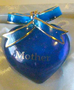 Blue Heart Mother Messengers - Handcrafted Glass Mother Gift Keepsake By About Face Designs