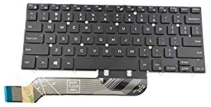 Replacement Keyboard Backlit Keys for Dell Inspiron Laptop 13 5368 5378 5370 5379 5568 5578 5579 7368 7370 7373 7375 7378 7460 7466 7467 7560 7569 7570 7572 7573 7579 Repair Part (Without Frame)