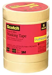 Scotch Home and Office Tape, 1 inch x 55 Yards, 6-Pack
